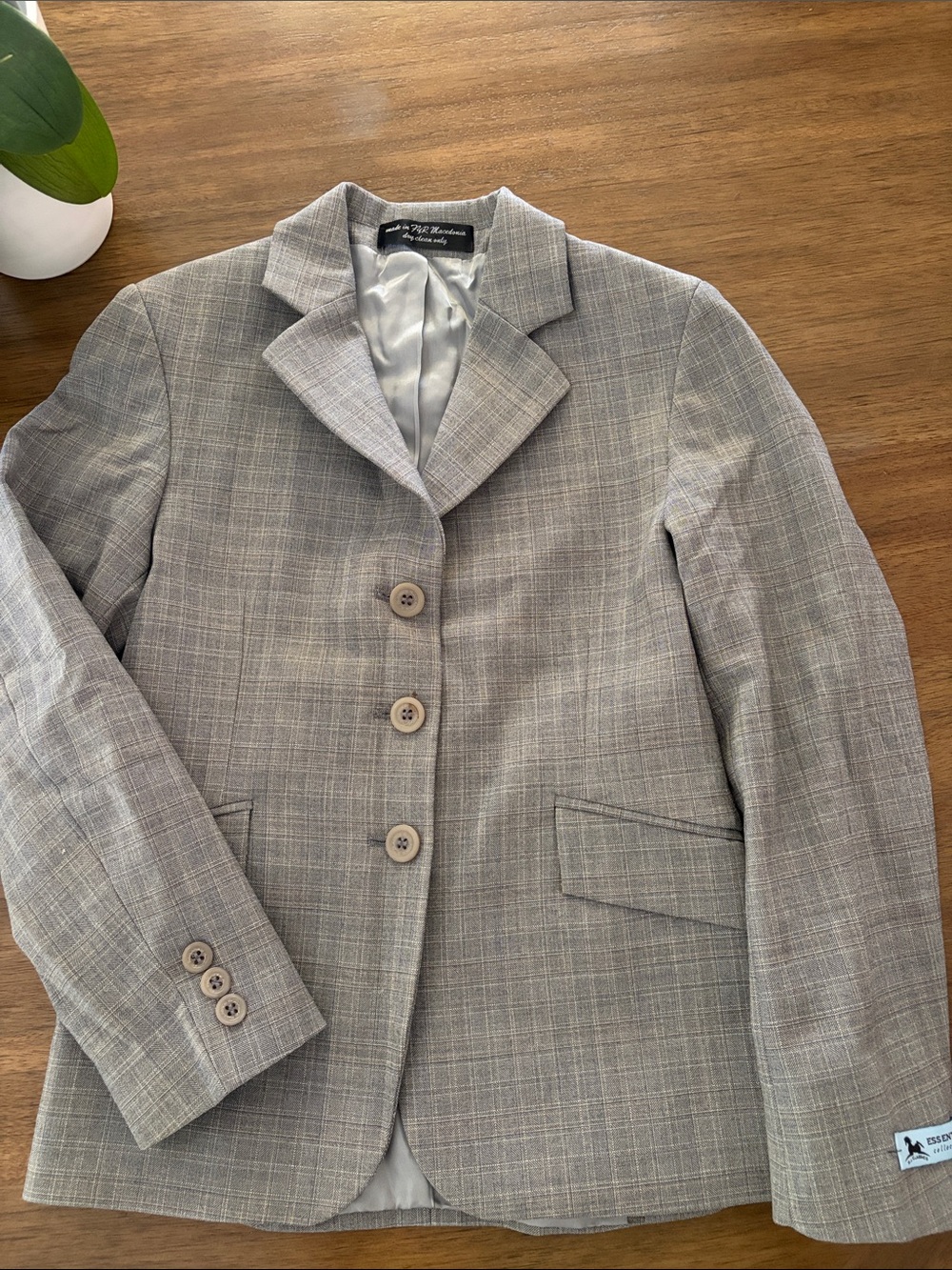 Girls Plaid Sport Riding - Classic Blazer